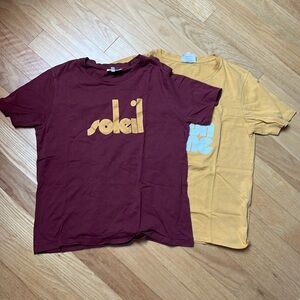 Set of 2 | Sezane by Maddy Nye Mustard Yellow Tee